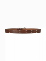 EYELET EMBELLISHED BUCKLE BELT