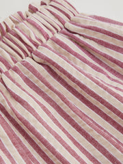 Drawstring Pull-On Striped Shorts