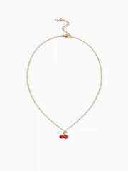 CHERRY & ZIRCON NECKLACE