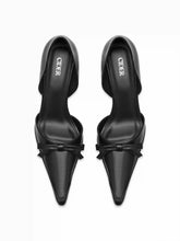POINTED TOE BOWKNOT STILETTO HEELS