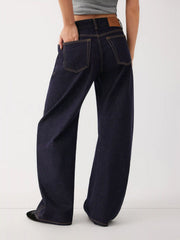 Cider Denim Low Rise Barrel-leg Jeans
