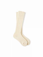 RUFFLE TRIM CREW SOCKS