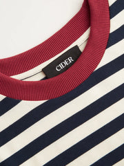 Oversized Cotton-blend Stripe Tee