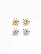 2 PAIRS SUN STUD EARRINGS