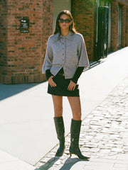 Knit Mid Sleeve Top