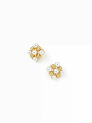 FAUX PEARL STUD EARRINGS