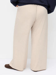 Soft Mid Rise Elastic Waist Everyday Pants Curve & Plus