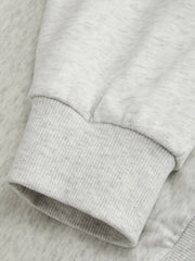 Cotton-blend Asymmetrical Neck Knotted Oversized Sweatshirt