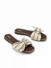 BUCKLE SQUARE TOE SLIPPERS