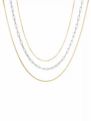 LAYERED CHAIN NECKLACE