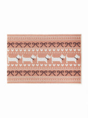 BOWKNOT & HEART & DOG PATTERN DOOR MAT