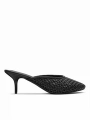 WOVEN MULE HEEL