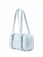 DOUBLE BUCKLE SHOULDER BAG