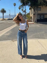 Honey Denim Mid Rise Solid Straight Leg Jeans