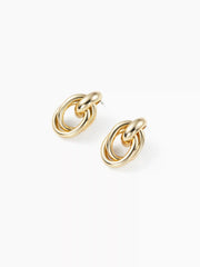 CHAIN LINK HOOP EARRINGS