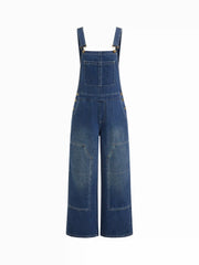 Cider Denim Low Rise Wide Leg Jumpsuit
