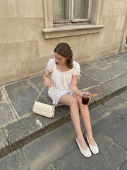 BOWKNOT DECOR SPLIT TOE SLINGBACK FLATS