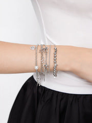 5 PCS BOWKNOT & STAR BEADED BRACELETS SET