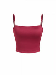 Two-Piece Sheer Rhinestone Long Sleeve Top & Cami Top