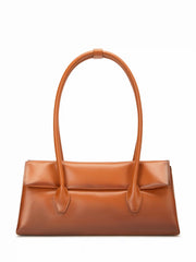FAUX LEATHER SHOULDER BAG