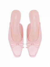 BOWKNOT SQUARE TOE FLATS