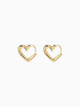 HEART DESIGN HOOP EARRINGS