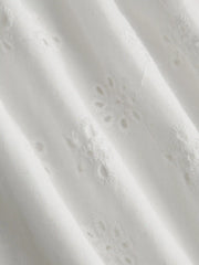 Cotton Broderie Anglaise Floral Bowknot Tiered Maxi Dress