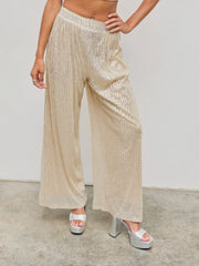 Sequined Pull-On Pant