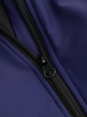 High Neck Zipper One-piece Swimwear