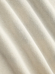 Knit V-neck 23 Hollow Out Short Sleeve Top