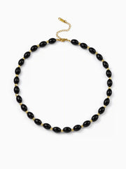 OVAL BEADED NECKLACE