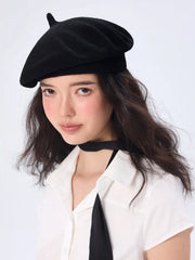KNITTED BERET HAT