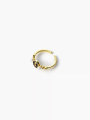 FAUX PEARL OVAL RING