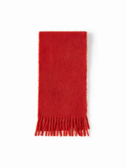 WOOL FRINGED SCARF
