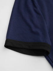 Cat Graphic Round Neckline Short Sleeve Tee