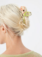 FLOWER & LEAF HAIR CLAW