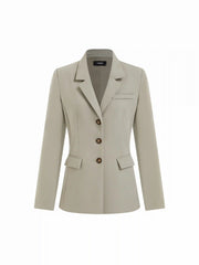 Notched Collar Blazer