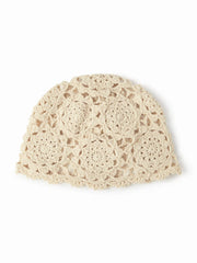 FLOWER KNITTED HAT