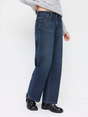 Denim Low Rise Straight Leg Jeans