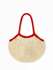 CHERRY KNITTED SHOULDER BAG