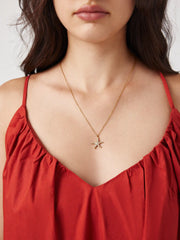 18K GOLD PLATED STAINLESS STEEL STARFISH NECKLACE