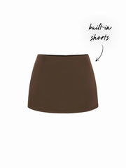 Satin Low Rise Bodycon Mini Skirt