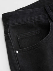 Cider Denim Low Rise Cut Out Ripped Wide Leg Jeans Curve & Plus