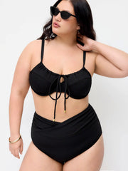 V-neck Underwire Cheeky Shaping Bikini Set Curve & Plus