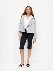 Collar Button Pocket Trench Coat