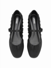 ROUND TOE & SINGLE BUCKLE FLATS