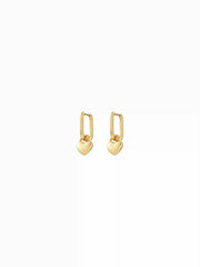 HEART HOOP EARRINGS