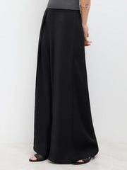 High Rise Cropped Wide Leg Trousers