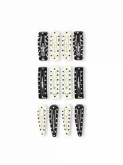 12PCS POLKA DOT HAIR CLIP SET