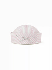 BOWKNOT STRIPED SAILOR HAT